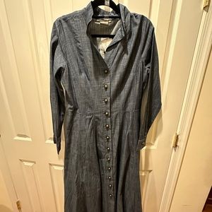 Eshakti Size 12 Chambray button down dress